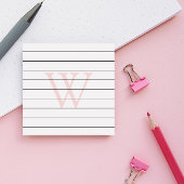 Post-it® Monogramme rose pâle