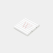 Post-it® Monogramme rose pâle (Incliné)