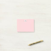 Post-it® Monogramme Rose Pâle (Sur un bureau)