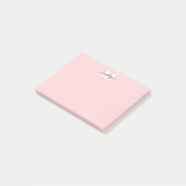 Post-it® Monogramme Rose Pâle (Incliné)