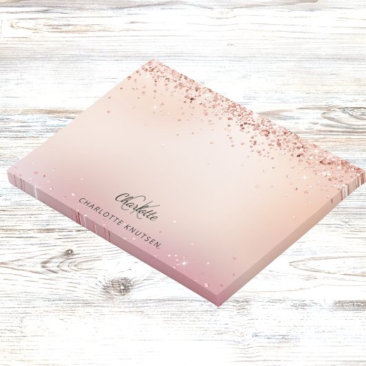 Post-it® Monogramme rose pâle rose