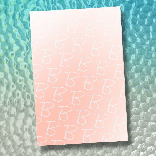 Post-it® Monogramme Rose rose moderne élégant chic initial