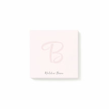 Monogramme rose rose rose moderne minimaliste fémi
