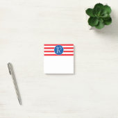 Post-it® Monogramme rouge blanc et bleu (Bureau)