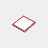 Post-it® Monogramme Rouge Bleu (Incliné)