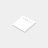 Post-it® Monogramme Script Chartreuse Moderne (Incliné)