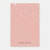 Post-it® Monogramme simple et élégant rose (Devant)