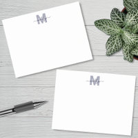 Monogramme Simple Minimaliste Bleu Marine