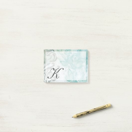 Post-it® Monogramme | Spray de fleurs II (Sur un bureau)
