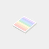 Post-it® Monogramme sur Pastel Arc-en-ciel et cadre blanc (Incliné)