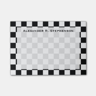 Post-it® Monogramme Tableau de contrôle noir et blanc