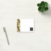 Post-it® Monogramme tiré par la main des ananas | (Bureau)