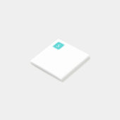 Post-it® Monogramme turquoise (Incliné)