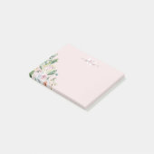 Post-it® Monogramme végétal pour filles - verdure Notes pos (Incliné)
