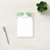 Post-it® Monogramme Vert moderne Eucalyptus Feuille Olive (Bureau)