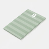 Post-it® Monogramme vert Sage moderne (Incliné)