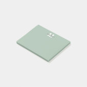 Post-it® Monogramme Vert Sauge (Incliné)