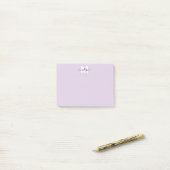 Post-it® Monogramme Violet (Sur un bureau)