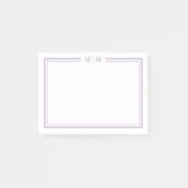 Post-it® Monogramme Violet (Devant)