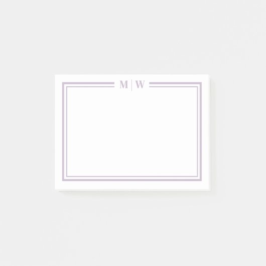 Post-it® Monogramme Violet (Devant)