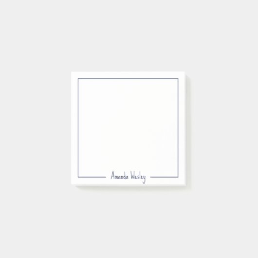 Post-it® Monogramme violet foncé de la fille Nom complet (Devant)