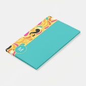 Post-it® Monogrammed Boldy Colored Abstract (Incliné)