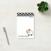 Post-it® Monographie de pois de mouton mignon (Bureau)