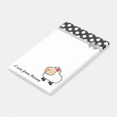 Post-it® Monographie de pois de mouton mignon (Incliné)