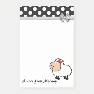 Post-it® Monographie de pois de mouton mignon