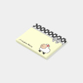 Post-it® Monographie de pois de mouton mignon (Incliné)