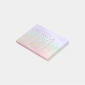 Post-it® Monographie de typographie couleur pastel (Incliné)