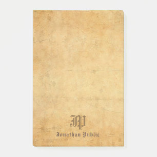 Post-it® Monographie Élégante de calligraphie Modèle nostal