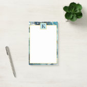 Post-it® Monographie en marbre bleu et or (Bureau)