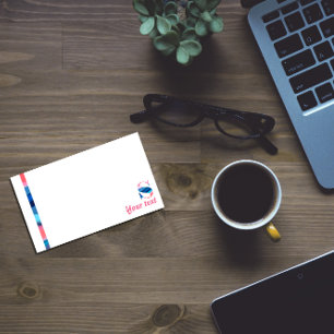 Post-it® Monographie initiale S corail bleu dégradé Notes