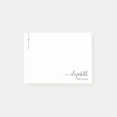 Post-it® Monographie simple Monogramme noir et blanc (Devant)