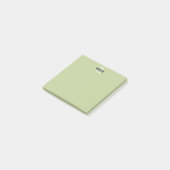 Post-it® Monographie verte de sauge moderne post-it notes (Incliné)