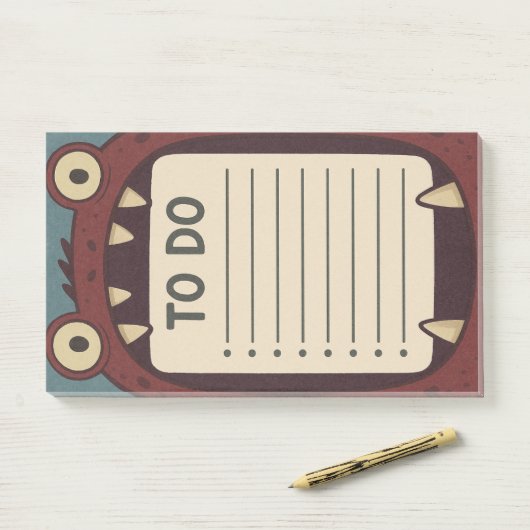 Post-it® Monster Pad To Do List (Sur un bureau)