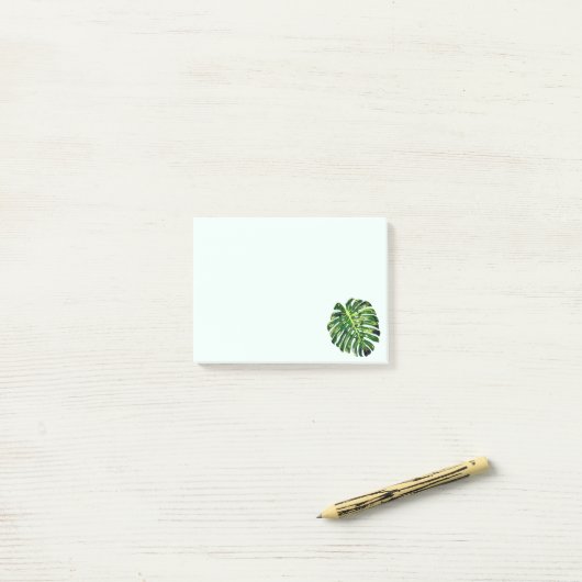 Post-it® Monstera Leaf Notes (Sur un bureau)