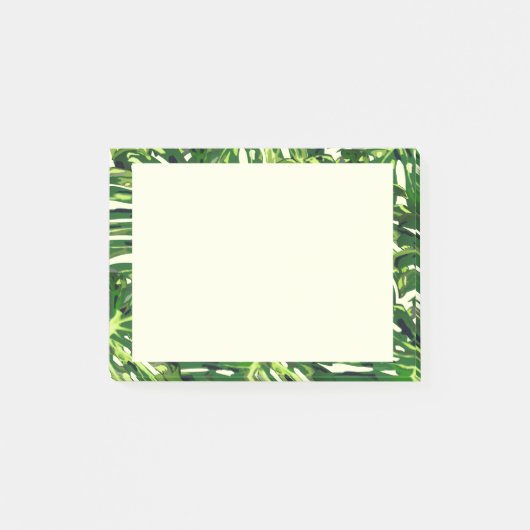 Post-it® Monstera Tropical Feuilles - Verdure (Devant)