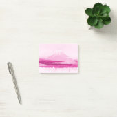 Post-it® Mont Fuji posez-le rose, jolie aquarelle (Bureau)