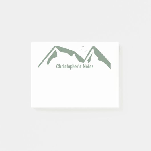 Post-it® Montagnes vertes (Devant)