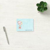 Post-it® Montgolfière mignonne avec ours aquarelle (Bureau)