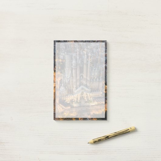 Post-it® Monuments | La Sagrada (Sur un bureau)