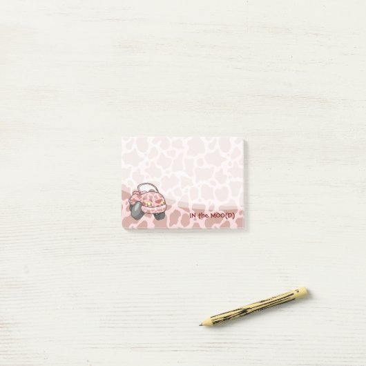 Post-it® Moo Car (Sur un bureau)