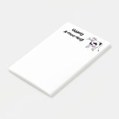 Post-it® Moo-chantante chantante moderne Pun de vache conce (Incliné)