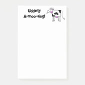 Post-it® Moo-chantante chantante moderne Pun de vache conce (Devant)
