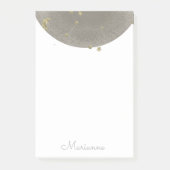Post-it® Moon Stars Faux Gold Post-it Notes (Devant)