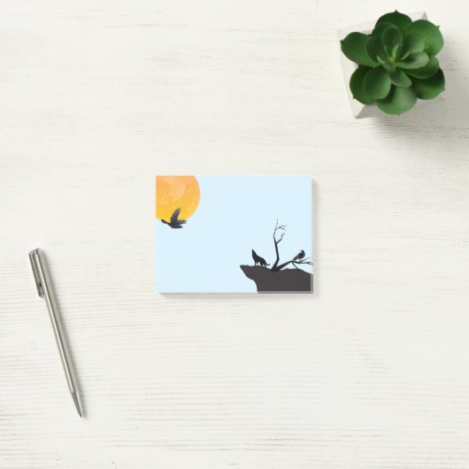 Post-it® Moon Wolf Raven Post-it Notes (Bureau)