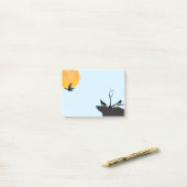 Post-it® Moon Wolf Raven Post-it Notes (Sur un bureau)