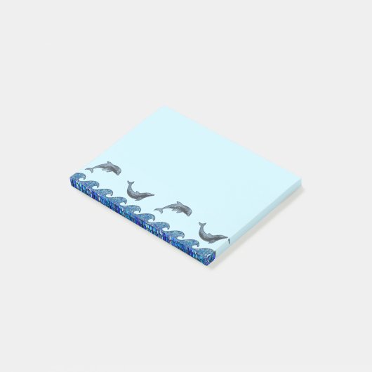 Post-it® mosaïque de dauphin (Incliné)